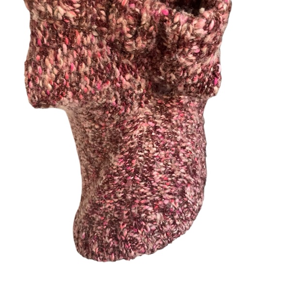 Tabitha Anthropologie Marled Wool Pink Chunky Knit Sweater Shrug Sz S - Picture 6 of 12